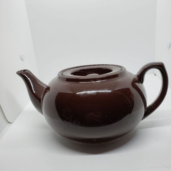 Adagio Ceramic Chocolate Bachelor Teapot Brown Betty - Picture 1 of 7